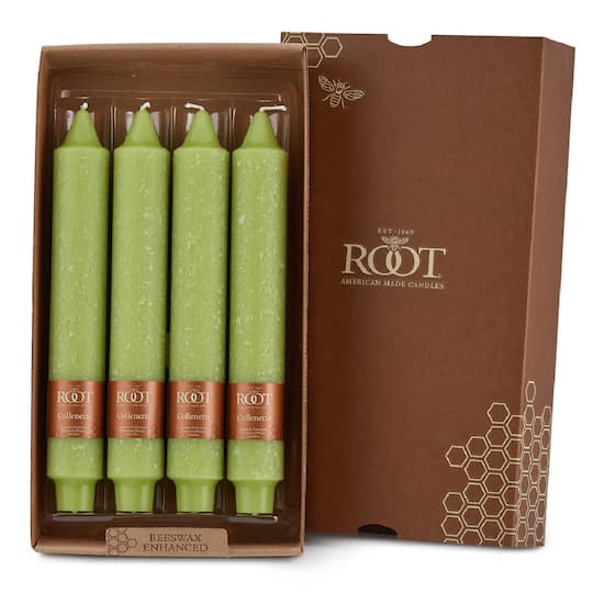 Root Candles 9" Unscented Timberline™ Collenette Dinner Candles, 4ct.